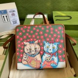 Gucci Children's Kitten Print Tote Bag