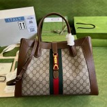 Gucci Jackie 1961 Large Tote Bag Brown