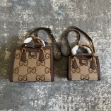 Gucci Diana Super Double G Bamboo Tote Bag