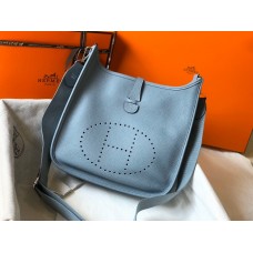 Hermes Evelyne Bag 0719 Flax Blue