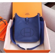 Hermes Evelyne Bag 0719 Sapphire Blue