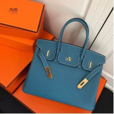 Hermes Birkin Original Togo Leather Blue