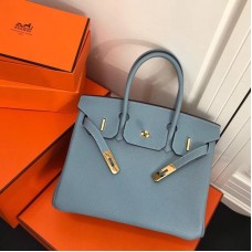 Hermes Birkin Original Togo Leather Light blue