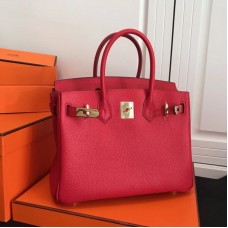 Hermes Birkin Original Togo Leather Red  