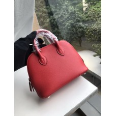 Hermes Bolide 1923 Mini Bag Red Leather Gold Hardware