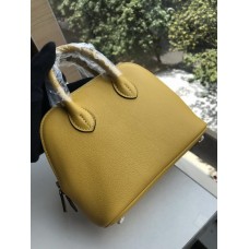 Hermes Bolide 1923 Mini Bag Yellow Leather Silver Hardware