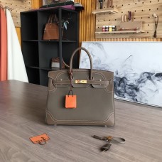 Hermes Birkin Togo and Swift Ghillies Anemone Bag Origan