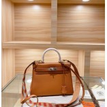 Hermes Kelly Bag 28cm Calfskin Orange