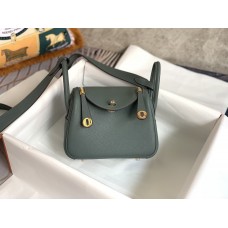 Hermès Mini Lindy Bag Dark Green