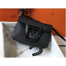 Hermes Halzan Bag In Taurillon Clemence Leather