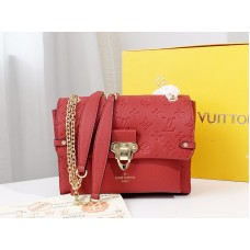 Louis Vuitton Vavin PM Monogram Emperinte Leather Red