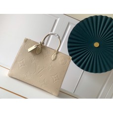 Louis Vuitton Monogram Empreinte Giant Onthego Bag White