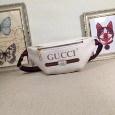 Gucci Print Small Belt Bag 527792 White