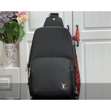 Louis Vuitton Avenue Sling Bag Taiga Leather in Black Bags M30443