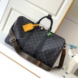 Louis Vuitton Keepall Bandoulière 45 Bag in Monogram Eclipse canvas M40560