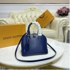 Louis Vuitton Alma BB Bag 32cm GM Epi Canvas In Blue