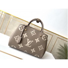 Louis Vuitton Montaigne MM Monogram Empreinte Leather M41048 Grey Print