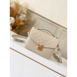 Louis Vuitton Pochette Metis Braided Monogram Empreinte M41487 Beige