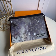 Louis Vuitton Monogram Galaxy Coated Canvas Pochette Voyage MM M44448