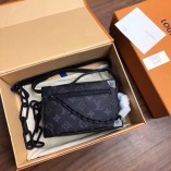 Louis Vuitton Mini Soft Trunk Shoulder Bag M44480 Black