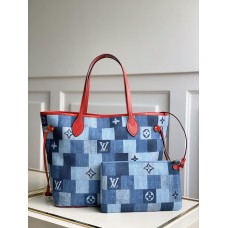 Louis Vuitton Neverfull MM Autres Toiles Monogram M44981 in Blue