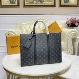 Louis Vuitton Sac Plat Horizontal Zippe Monogram Eclipse Canvas M45265