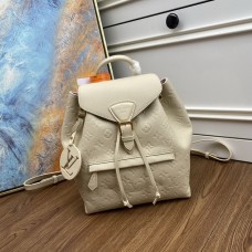 Louis Vuitton Montsouris Backpack Monogram Empreinte M45397 White