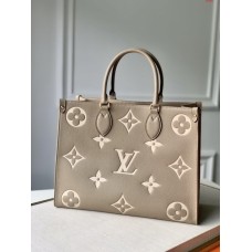 Louis Vuitton Monogram OnTheGo Tote Leather Coffee M45494