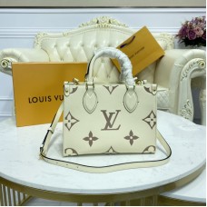 Louis Vuitton Monogram OnTheGo PM Tote Leather M45654 Beige