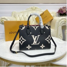 Louis Vuitton Monogram OnTheGo PM Tote Leather M45659 Black