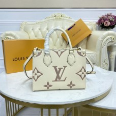 Louis Vuitton OnTheGo PM Monogram Empreinte Leather White M45660