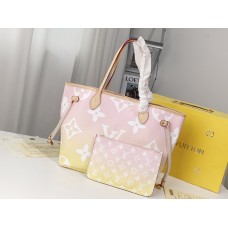 Louis Vuitton Neverfull MM Tote Bag M45680 Light Pink