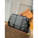 Louis Vuitton Trunk Messenger Monogram Eclipse Canvas in Grey M45727