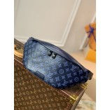 Louis Vuitton Discovery Bumbag PM Monogram Shadow In Blue M45729