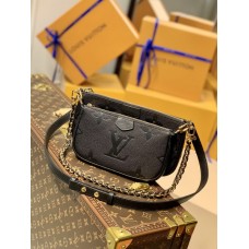 Louis Vuitton Multi Pochette Accessories M45777 Black Print