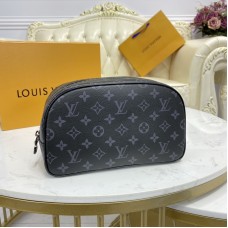 Louis Vuitton Toiletry 25 Bag Monogram Eclipse Black