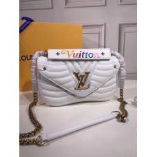 Louis Vuitton New Wave Chain Bag MM M51946 White