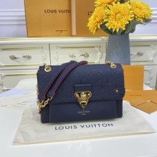 Louis Vuitton Vavin PM Monogram Emperinte Leather Blue M52271