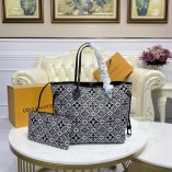 Louis Vuitton Since 1854 Neverfull MM Monogram Jacquard Black M57230