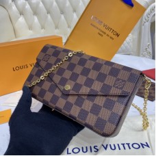 Louis Vuitton Pochette Felicie Damier Canvas Shoulder Pouch M62032