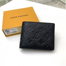 Louis Vuitton Men's Multiple Wallet Monogram Embossed Leather M69037 Black