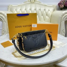 Louis Vuitton Multi Pochette Accessories M80399 Black and Brown Leopard