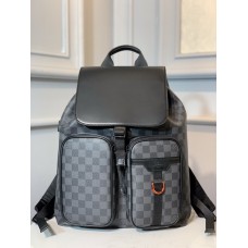 Louis Vuitton Utility Backpack Damier Graphite Canvas in Grey N40279