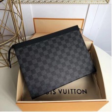 Louis Vuitton Pochette Voyage MM Damier Graphite Canvas N41696