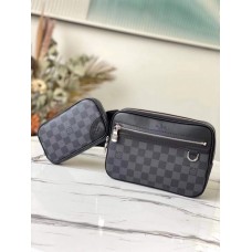 Louis Vuitton Scott Messenger Damier Graphite Canvas in Grey N50018