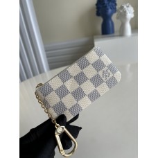 Louis Vuitton Key Pouch Damier Azur Canvas N62659