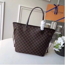 Louis Vuitton NEVERFULL MM Damier Canvas Inner Red