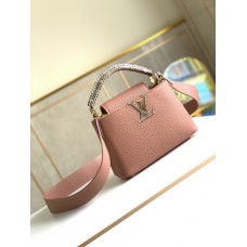 Louis Vuitton Capucines Mini Bag M55921 Coral Pink