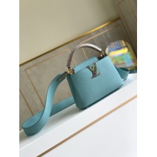 Louis Vuitton Capucines Mini Bag M55921 Ice Blue