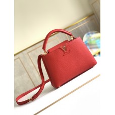 Louis Vuitton Capucines Bag M94517 Red/Gold